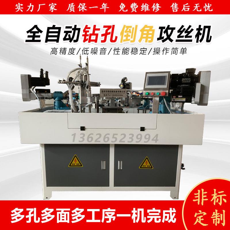 全自动钻孔机攻牙机倒角攻丝机一体机多轴伺服数控钻孔机非标定制