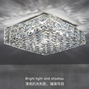 设计师个性 卧室水晶吸顶灯后现代轻奢意式 创意简约书房餐厅客厅灯