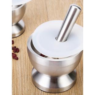 采购产品不锈钢加厚杵,捣药罐,大蒜头捣碎器,石臼,家用手工蒜
