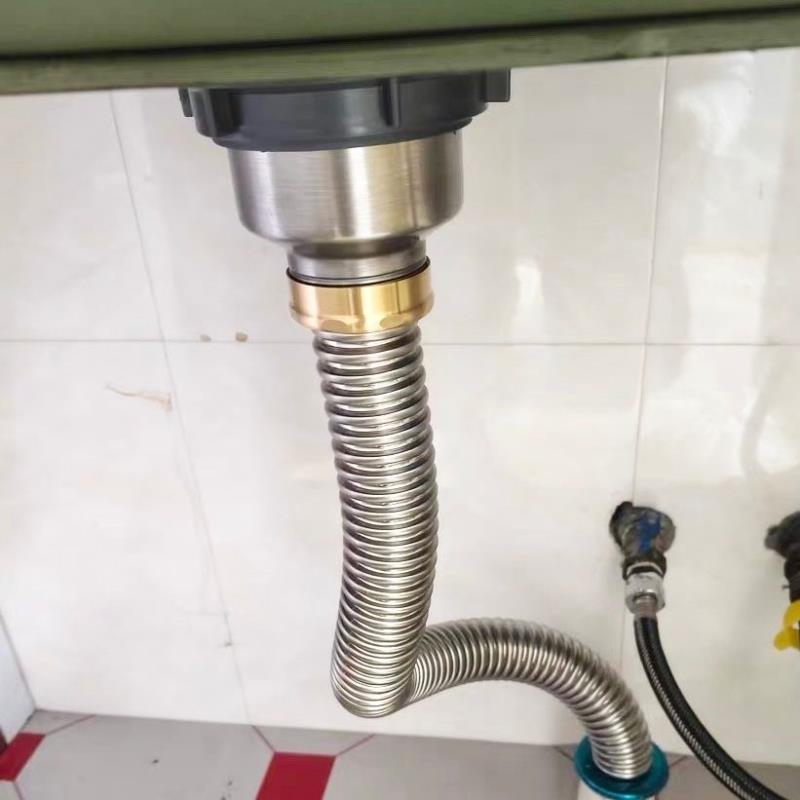 厨房下水道套装防臭器水槽不锈钢排水管下水器下水管洗碗池配件