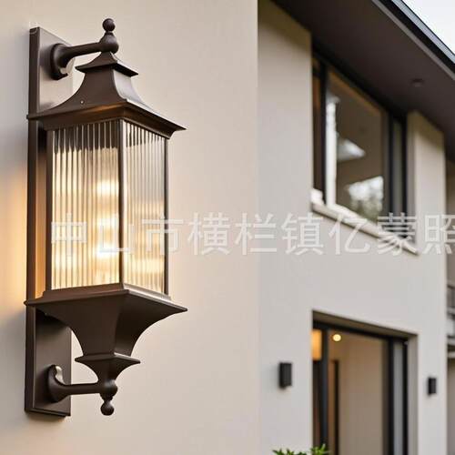 欧院式别防水户外壁灯花园露台墅室走廊庭阳台美式外过道ym612大