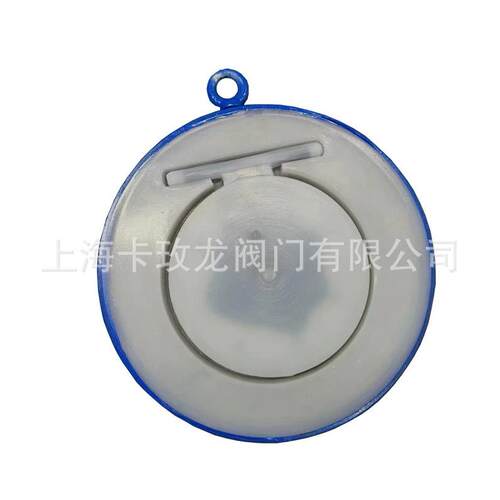 H74F卡玫龙6-4163C铸钢衬氟对夹止回翻板单向阀逆止阀耐酸碱DN50-