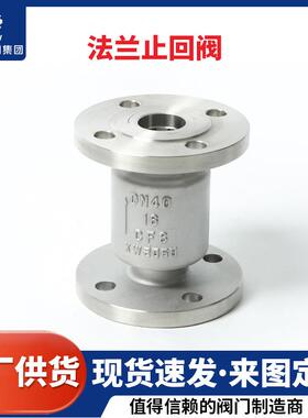 H42Y-16P不锈钢立式止回阀304法兰止回阀单向逆止阀DN15-DN400