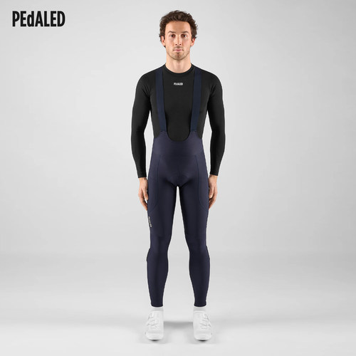 【新品】PEdALED 男士 Element 系列 拉绒保暖骑行长裤 海军蓝