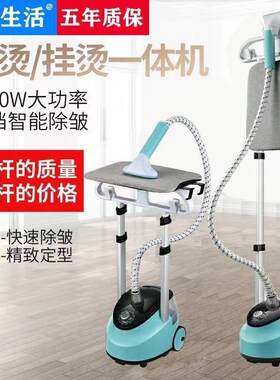 挂烫机家用双杆手持式蒸汽熨斗喷雾两用大功率立式平烫挂烫一体机