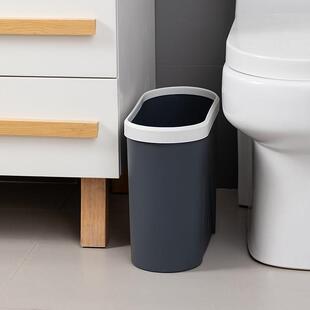 缝隙垃圾桶带盖家用卫生间厨房夹缝无盖长方形垃圾篓厕所纸篓小号