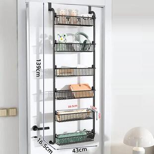 洗手间可挂在门上的置物架门后收纳挂架收纳挂篮超薄空间利用挂钩
