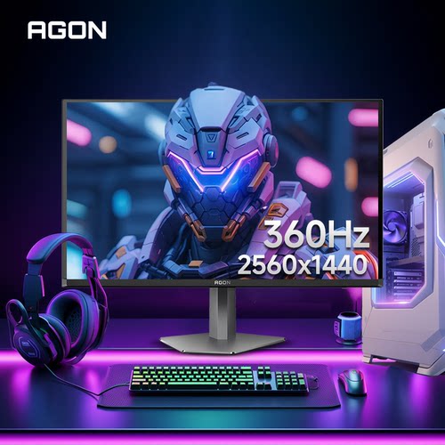 AOC爱攻AGON AG276QSD27英寸2K电竞屏QD-OLED高刷360Hz电脑显示器