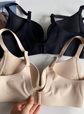 本命年红色结婚 小胸聚拢显大收副乳上薄下厚一片式内衣套装