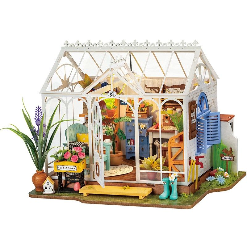 rolife若来梦屿花房DIY手工小屋小房子微缩模型迷你小屋积木礼物