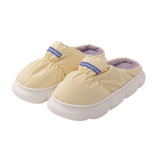 增高厚底棉拖鞋女士外穿冬季2024新款室内家居防水毛拖女款秋冬天