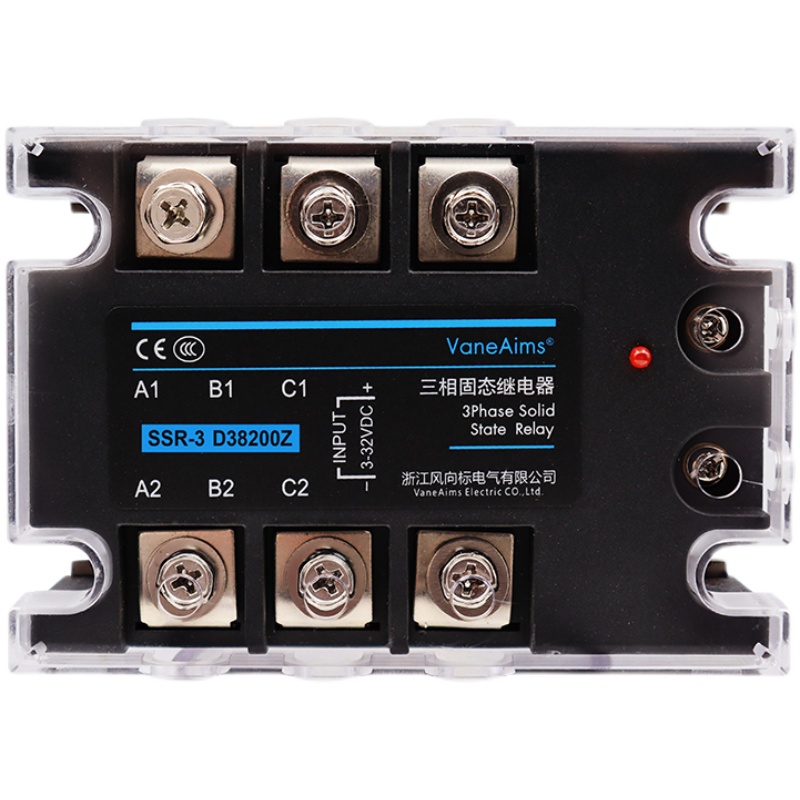 风向标 三相固态继电器220v/380vssr直流控交流100a12/24v工业级