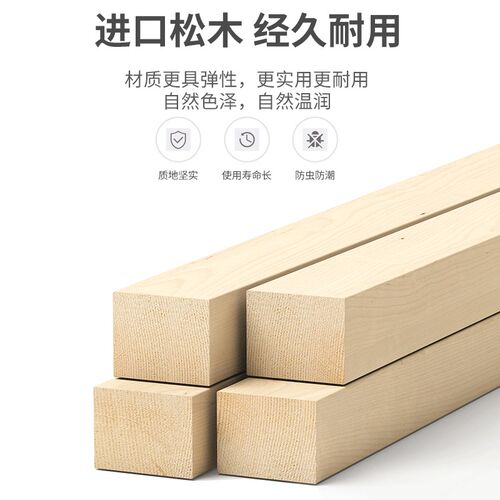 折叠床单人家用1.2米1.5米简易双人午睡实木床办公室经济型拼接床