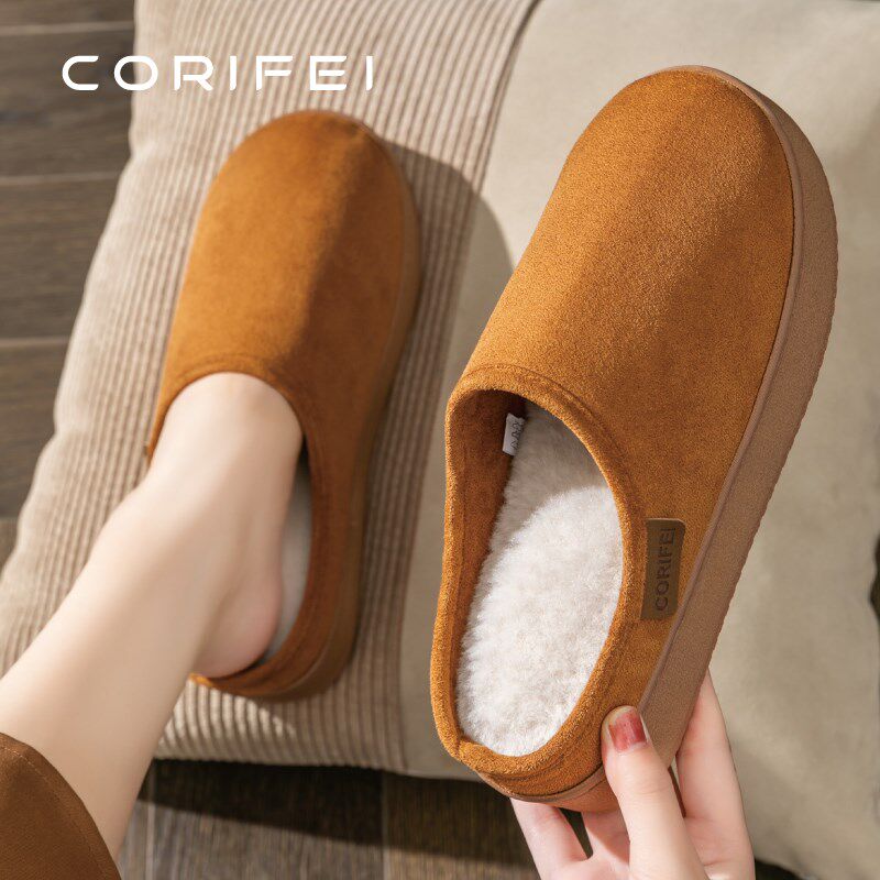 2024新款家居棉拖鞋防滑室内女士冬季软底增高厚底拖鞋可外穿冬天