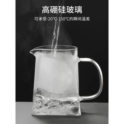 6B76飘逸杯泡茶壶 茶水分离单人一键过滤隔茶壶按压式飘逸壶玻璃