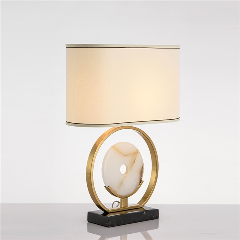 后现代简约创意个性台灯客厅书房卧室床头艺术大理石装饰摆件台灯