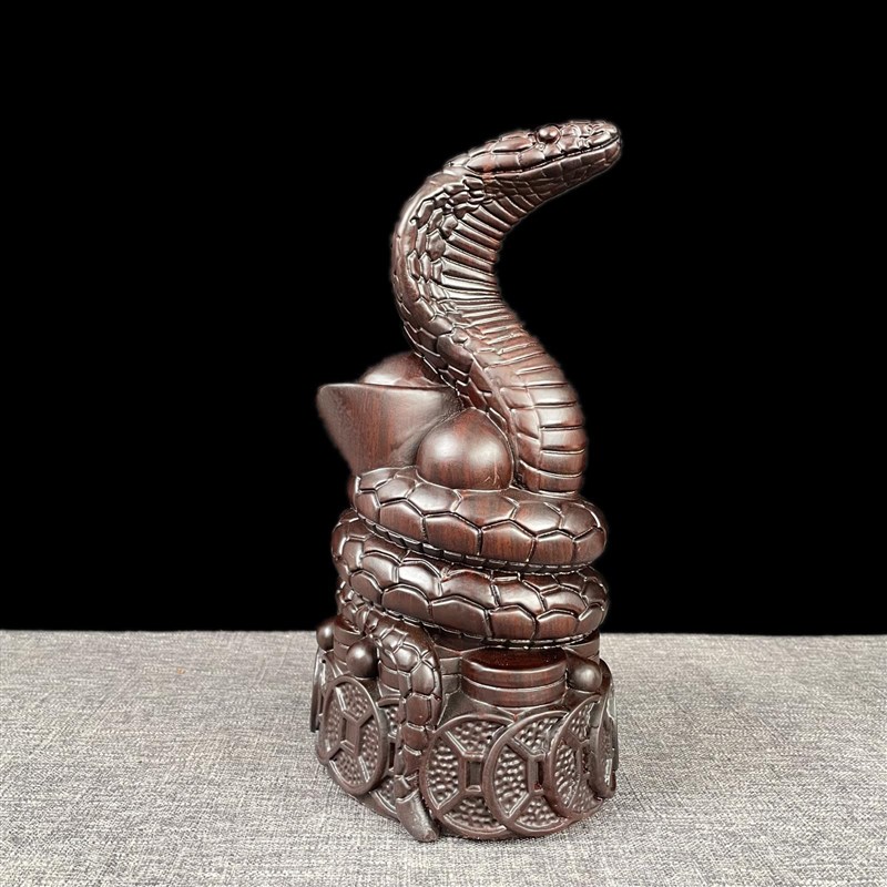 黑檀动物12生肖木雕摆件十二生肖全套鼠牛虎兔龙蛇马羊候鸡狗猪