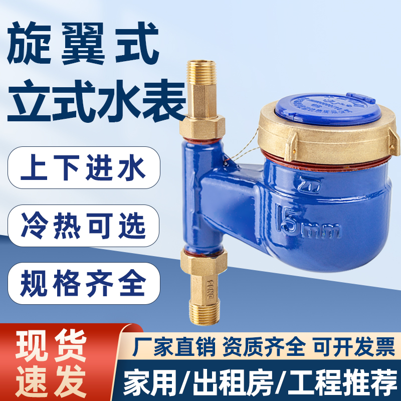 立式水表家用自来水4分6