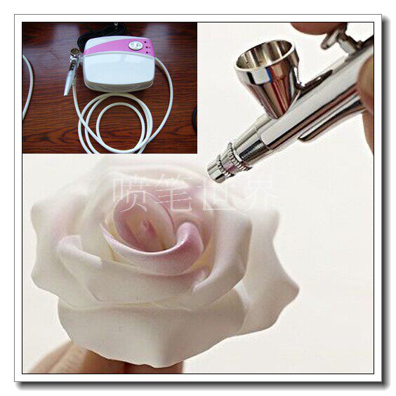 喷笔枪蛋糕套装 喷枪化妆套组 喷枪美甲 寿桃蛋糕上色小气泵+喷笔