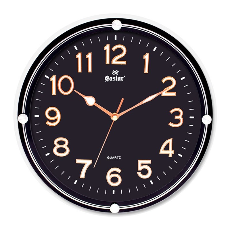 挂钟圆形创意静音时钟表客厅家用现代简约时尚R夜光数字指针挂表