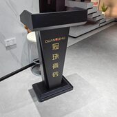 简约高档白色演讲台餐厅售楼迎宾台接待台咨客台会议发言台讲台桌