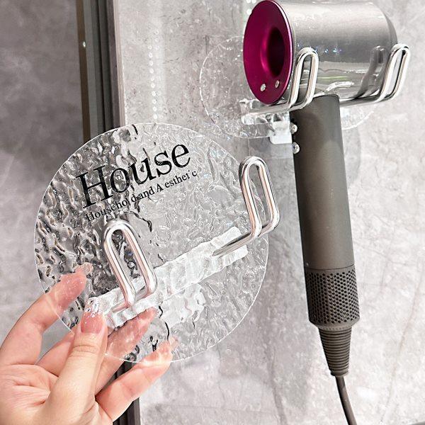 吹风机支架卫生间亚克力家用免打孔浴室置物架壁挂头发吹风筒,家庭/个人清洁工具,吹风机置物架,淘宝优惠券,粉丝福利购,淘宝优惠卷