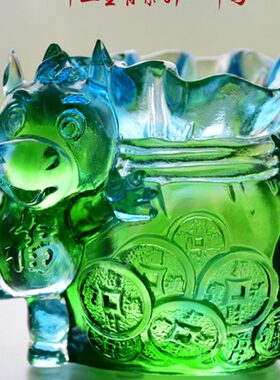 琉璃笔筒十二生肖系列马摆件老师老板办公室桌面实用高档商务礼品