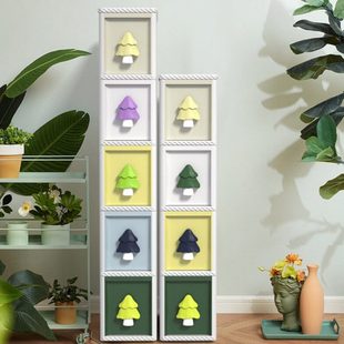 绣川彩色森林缝隙柜客厅夹缝收纳B柜卧室卫生间储物柜超窄厨房靠