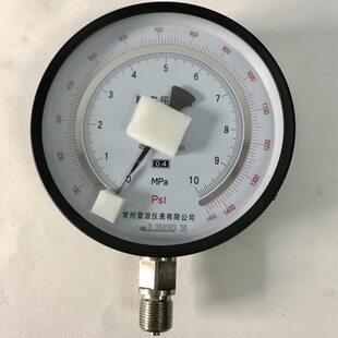 常州雷派150mm 双刻度精密压力表 YB-150A 10mpa 1450psi M20X1.5