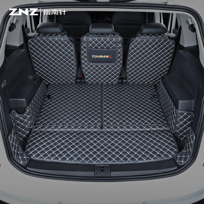 适用大众途安l后备箱垫06-22款全包围专用7座5拓界版汽车尾箱垫子