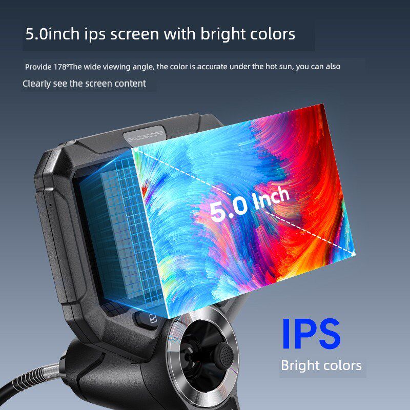 720度转向工业内窥镜汽车维修可翻转维修发动机气缸积碳检测耐高