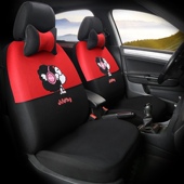 通用 四季 小型车座椅套 全包布艺 电动车四轮代步车座套