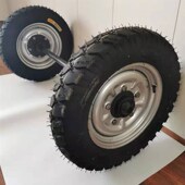 12充气小马车轮轮子直径530MM载重1吨轱辘 橡胶 450 12新款