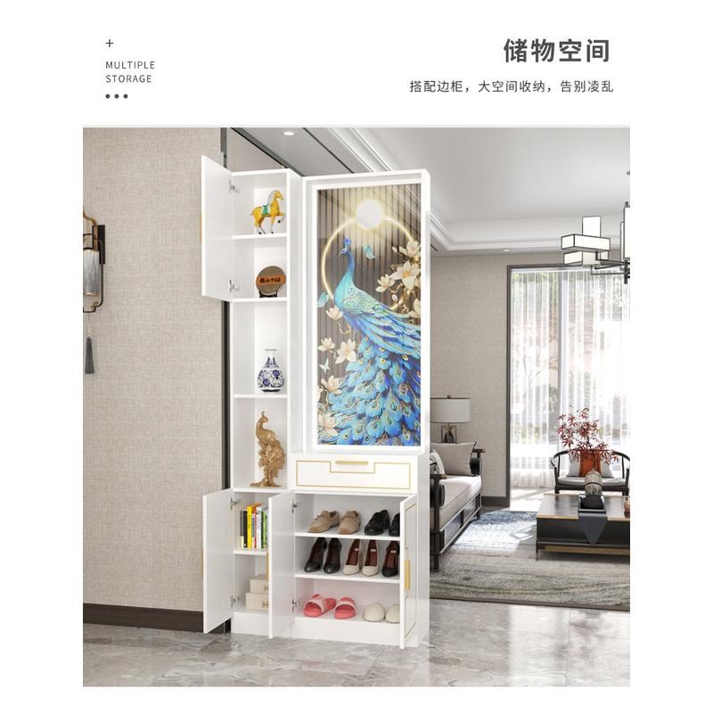 敲重点!真好看 屏风正对大门隔断柜现代简约客厅入户进门实木玄关