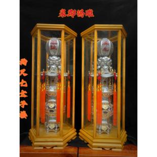 神前祭祀佛具用品五供凤毛麟趾锡雕长明供灯 锡制太子楼锡灯台版