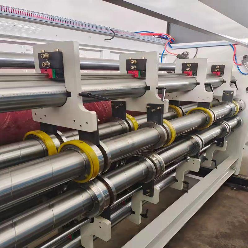 三色四联模切前缘送纸全自动开槽水墨印刷纸箱包装成型机器械设备