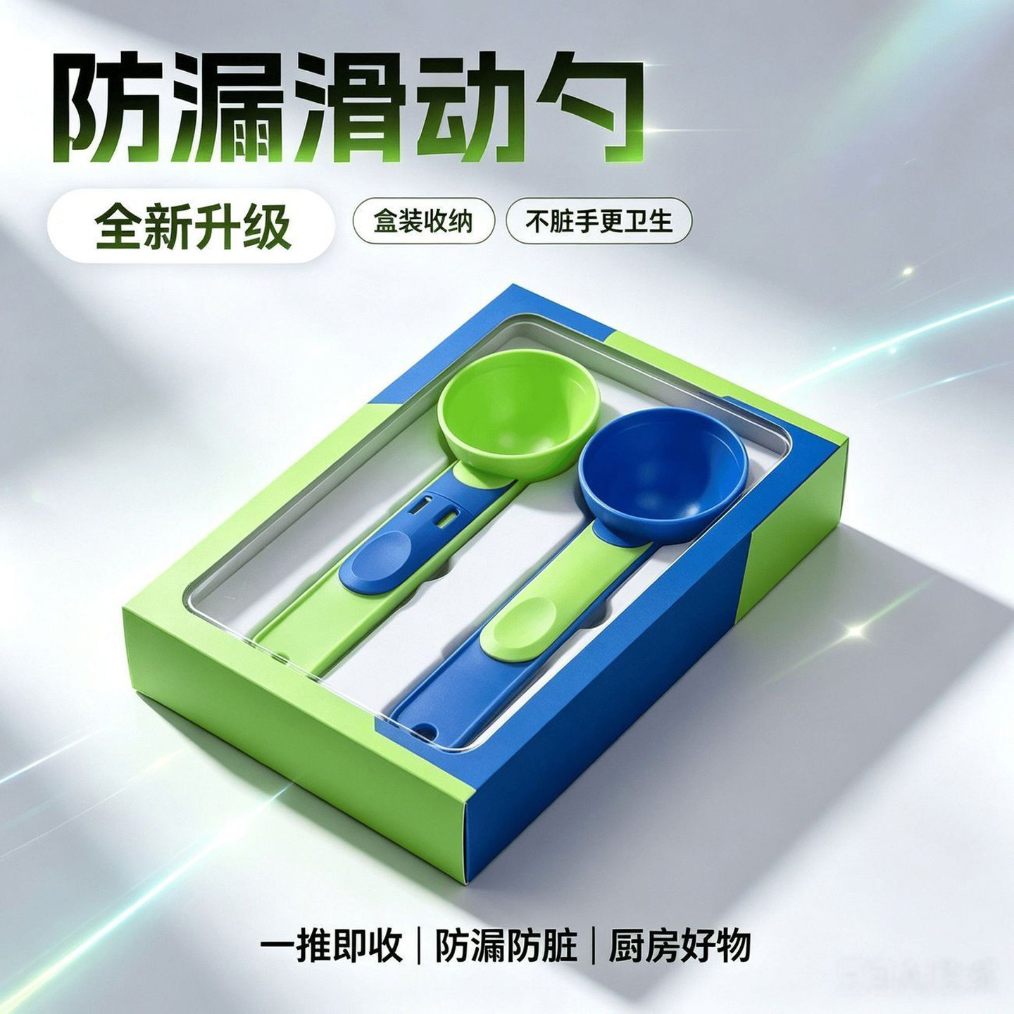 蛋白粉奶粉咖啡漏斗勺量勺多功能滑动防漏勺多功能避免洒漏浪费