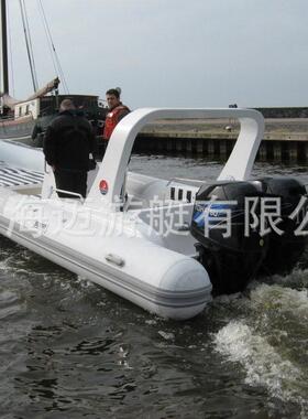 7.6米玻璃钢船 RIB船 硬底船 海钓船 捕鱼船 救援船 橡皮艇
