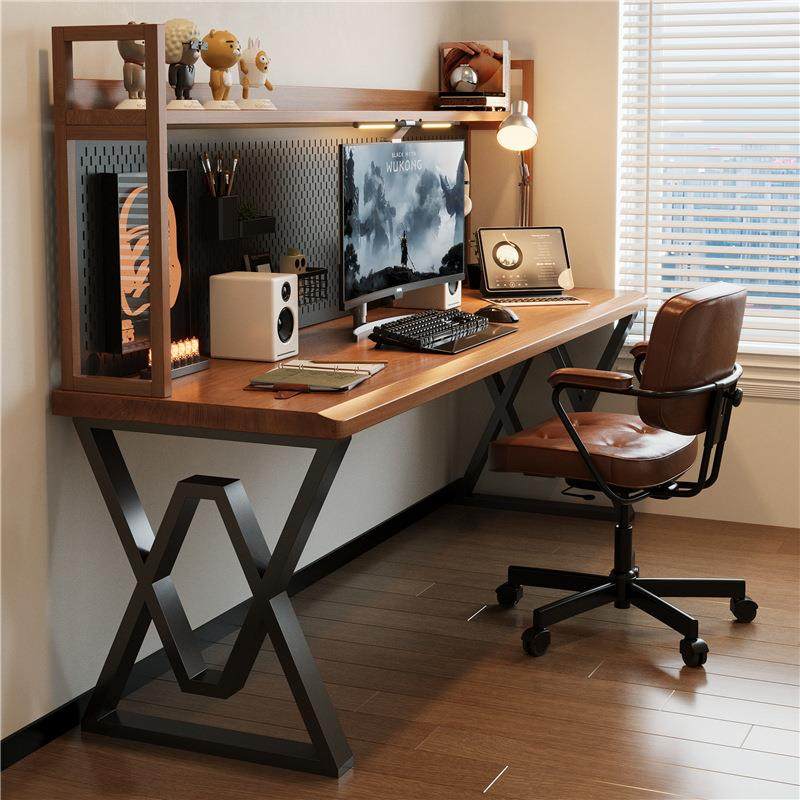 全实木书桌书架洞洞板置物架一体电脑桌卧室家用亚克力悬浮学习桌,住宅家具,电脑桌,淘宝优惠券,粉丝福利购,淘宝优惠卷