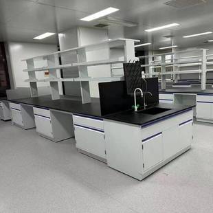 全钢实验台实验室边台试验台工作台操作台钢木实验台化学桌通风柜