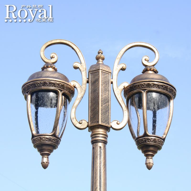 中山北欧户外庭院灯别墅室外照明铝材路灯家用庭院复古防水灯具