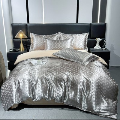 轻奢礼盒高级60jS色织提花贡缎四件套法式天丝AB被套床上用品20