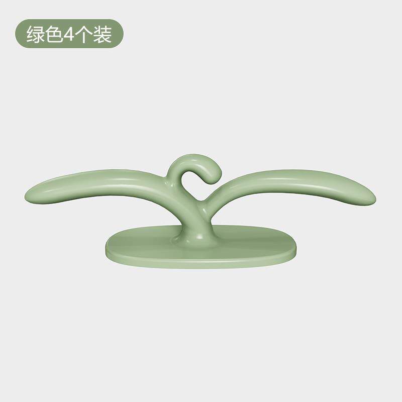 理线器电源线固线夹厨房壁挂插头线固定器充电线收纳整理绕线器