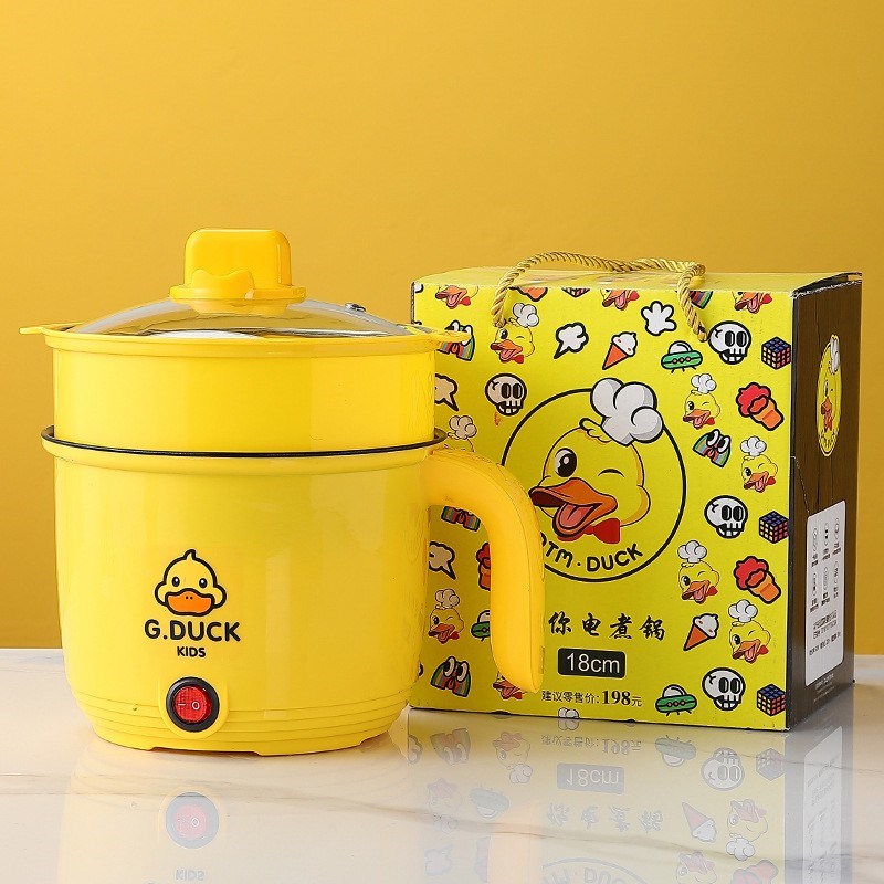 电煮锅火锅专用小锅2到3人电热锅D迷你小型宿舍多功能家用蒸煮一