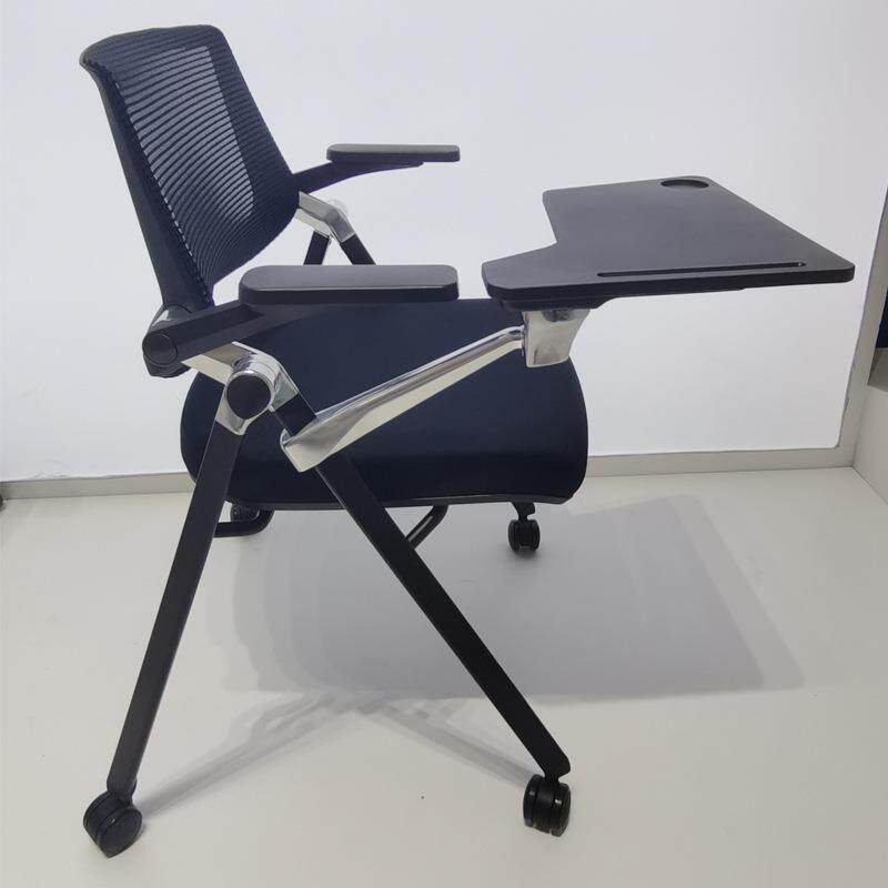 商务会议椅移动培训椅智慧教室椅新闻记者椅桌椅一体会议室椅