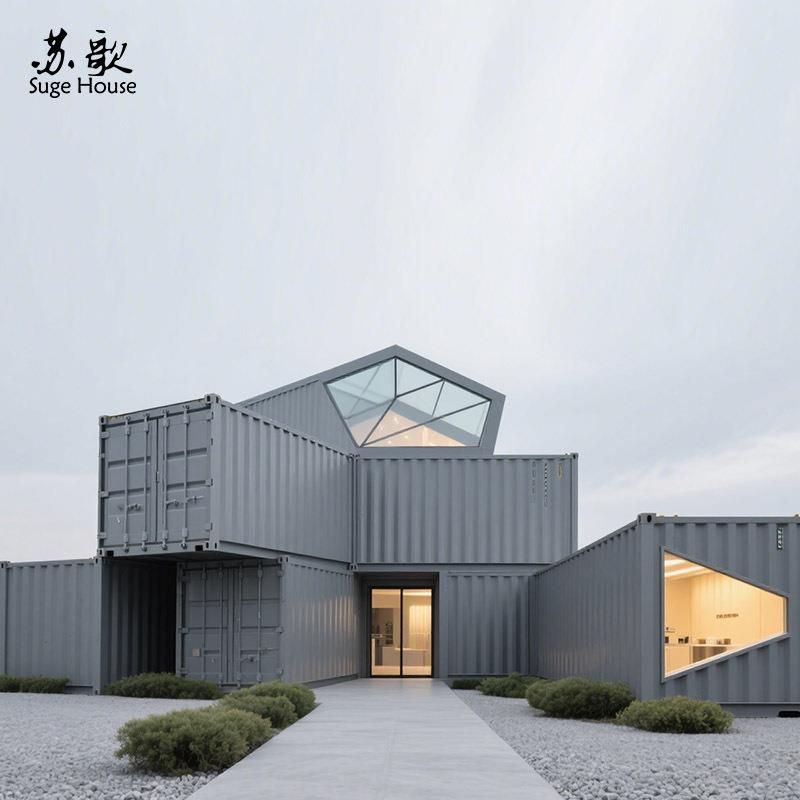 钢结构集装箱活动板房改造工业风创意临时售楼部办公室设计施工