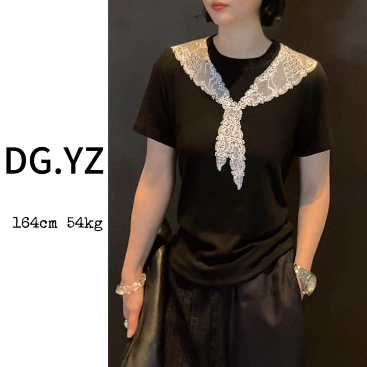 【樱子家】新款圆领立体印花短袖T恤上衣3497F