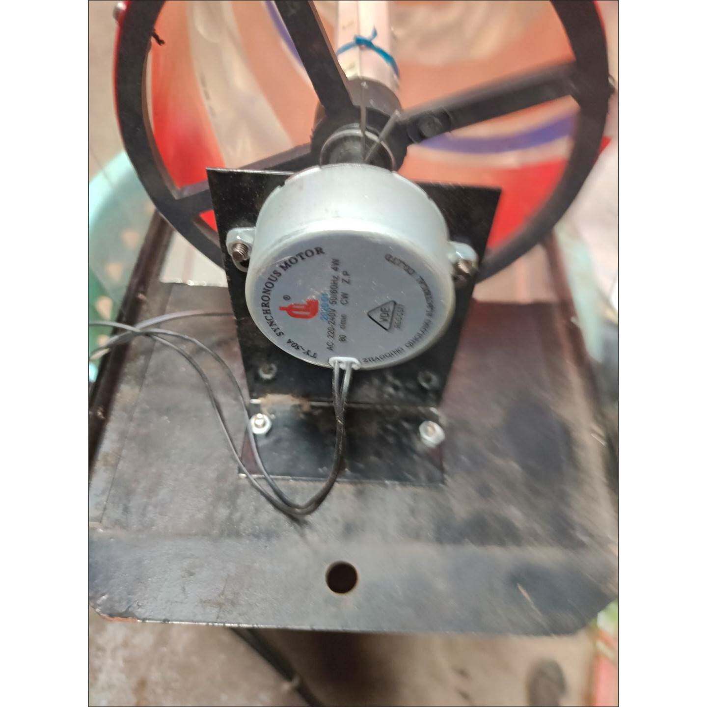 理发店转灯马达电机配件4w50r/min小马达220v交流小电机圆轴