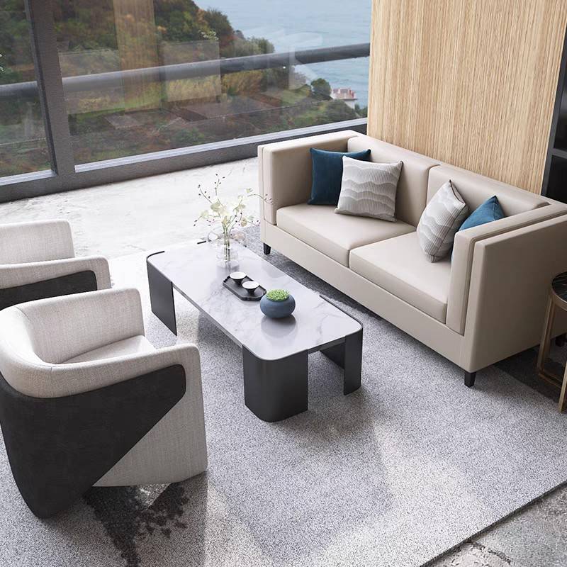 需定制现代售楼部简约洽谈区沙发酒店大堂接待区美容院VIP会客桌