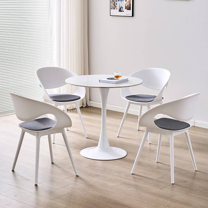 需定制北欧创意洽谈桌椅组合接待会客咨询休闲小圆桌子商务谈判小